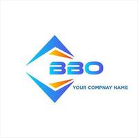 bbo abstrakt teknologi logotyp design på vit bakgrund. bbo kreativ initialer brev logotyp begrepp. vektor