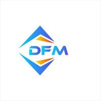 dfm abstrakt teknologi logotyp design på vit bakgrund. dfm kreativ initialer brev logotyp begrepp. vektor