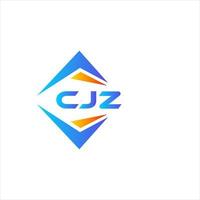 cjz abstrakt teknologi logotyp design på vit bakgrund. cjz kreativ initialer brev logotyp begrepp. vektor