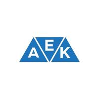 eak triangel form logotyp design på vit bakgrund. eak kreativ initialer brev logotyp koncept.eak triangel form logotyp design på vit bakgrund. eak kreativ initialer brev logotyp begrepp. vektor