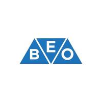 ebo Dreieck gestalten Logo Design auf Weiß Hintergrund. ebo kreativ Initialen Brief Logo Konzept. vektor