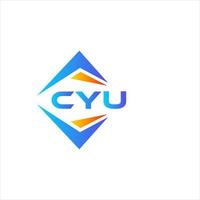 cyu abstrakt Technologie Logo Design auf Weiß Hintergrund. cyu kreativ Initialen Brief Logo Konzept. vektor