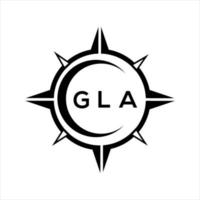 gla kreativ initialer brev logo.gla abstrakt teknologi cirkel miljö logotyp design på vit bakgrund. gla kreativ initialer brev logotyp. vektor