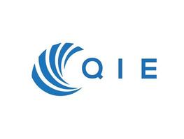 qie Brief Logo Design auf Weiß Hintergrund. qie kreativ Kreis Brief Logo Konzept. qie Brief Design. vektor