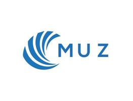 muz brev logotyp design på vit bakgrund. muz kreativ cirkel brev logotyp begrepp. muz brev design. vektor