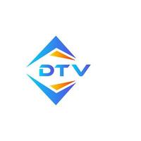 dtv abstrakt teknologi logotyp design på vit bakgrund. dtv kreativ initialer brev logotyp begrepp. vektor