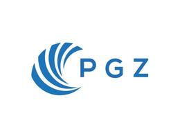 pgz Brief Logo Design auf Weiß Hintergrund. pgz kreativ Kreis Brief Logo Konzept. pgz Brief Design. vektor