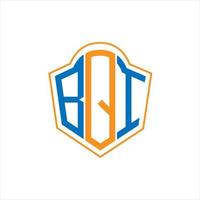 bqi abstrakt Monogramm Schild Logo Design auf Weiß Hintergrund. bqi kreativ Initialen Brief Logo. vektor