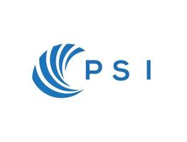 psi Brief Logo Design auf Weiß Hintergrund. psi kreativ Kreis Brief Logo Konzept. psi Brief Design. vektor