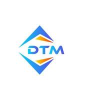 dtm abstrakt teknologi logotyp design på vit bakgrund. dtm kreativ initialer brev logotyp begrepp. vektor