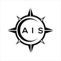 ais abstraktes Monogramm-Schild-Logo-Design auf weißem Hintergrund. ais kreatives Initialen-Buchstabenlogo. vektor