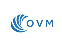 ovm brev logotyp design på vit bakgrund. ovm kreativ cirkel brev logotyp begrepp. ovm brev design. vektor