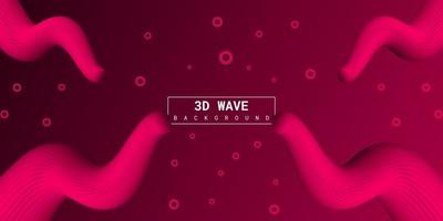 modern abstrakt flytande 3d-bakgrund med rosa lutning vektor
