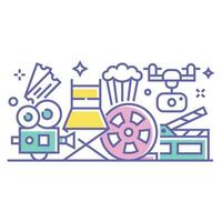 Kino und Filmillustration vektor