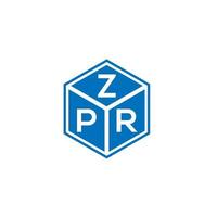 zpr-Buchstaben-Logo-Design auf weißem Hintergrund. zpr kreatives Initialen-Brief-Logo-Konzept. zpr Briefgestaltung. vektor