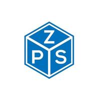 zps-Brief-Logo-Design auf weißem Hintergrund. zps kreative Initialen schreiben Logo-Konzept. zps Briefgestaltung. vektor