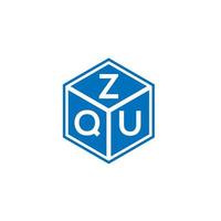 zq-Buchstaben-Logo-Design auf weißem Hintergrund. zq kreative Initialen schreiben Logo-Konzept. zq Briefgestaltung. vektor