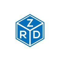 zrd brev logotyp design på vit bakgrund. zrd kreativa initialer brev logotyp koncept. zrd bokstavsdesign. vektor