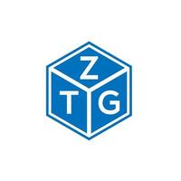 ztg brev logotyp design på vit bakgrund. ztg kreativa initialer brev logotyp koncept. ztg bokstavsdesign. vektor