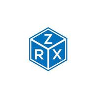 zrx-Buchstaben-Logo-Design auf weißem Hintergrund. zrx kreatives Initialen-Buchstaben-Logo-Konzept. zrx Briefdesign. vektor