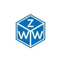 . zww kreativ Initialen Brief Logo Konzept. zww Brief design.zww Brief Logo Design auf Weiß Hintergrund. zww kreativ Initialen Brief Logo Konzept. zww Brief Design. vektor