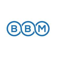 BBM-Brief-Logo-Design auf weißem Hintergrund. bbm kreative Initialen schreiben Logo-Konzept. bbm Briefgestaltung. vektor