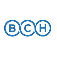 bch-Brief-Logo-Design auf weißem Hintergrund. bch kreative Initialen schreiben Logo-Konzept. bch Briefgestaltung. vektor