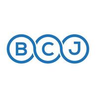 bcj brev logotyp design på vit bakgrund. bcj kreativa initialer brev logotyp koncept. bcj bokstavsdesign. vektor