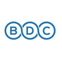 bdc-Brief-Logo-Design auf weißem Hintergrund. bdc kreative Initialen schreiben Logo-Konzept. bdc Briefgestaltung. vektor