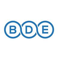 bd-Brief-Logo-Design auf weißem Hintergrund. bd kreatives Initialen-Buchstaben-Logo-Konzept. bde Briefgestaltung. vektor