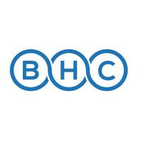 bhc-Brief-Logo-Design auf weißem Hintergrund. bhc kreative Initialen schreiben Logo-Konzept. bhc Briefgestaltung. vektor
