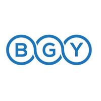 bgy-Buchstaben-Logo-Design auf weißem Hintergrund. bgy kreative Initialen schreiben Logo-Konzept. bgy Briefdesign. vektor