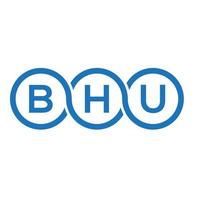 bhu brev logotyp design på vit bakgrund. bhu kreativa initialer brev logotyp koncept. bhu bokstavsdesign. vektor