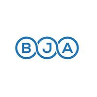 bja brev logotyp design på vit bakgrund. bja kreativa initialer brev logotyp koncept. bja bokstavsdesign. vektor