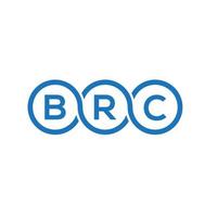 brc brev logotyp design på vit bakgrund. brc kreativa initialer brev logotyp koncept. brc bokstavsdesign. vektor