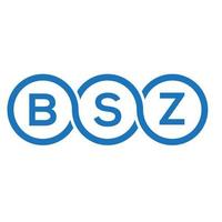 bsz brev logotyp design på vit bakgrund. bsz kreativa initialer brev logotyp koncept. bsz bokstavsdesign. vektor