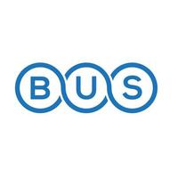 buss brev logotyp design på vit bakgrund. buss kreativa initialer brev logotyp koncept. bussbokstavsdesign. vektor