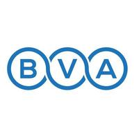 bva Brief Logo Design auf Weiß Hintergrund. bva kreativ Initialen Brief Logo Konzept. bva Brief Design. vektor