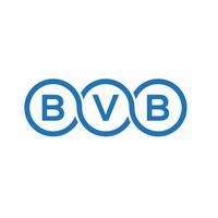 bvb brev logotyp design på vit bakgrund. bvb kreativ initialer brev logotyp begrepp. bvb brev design. vektor