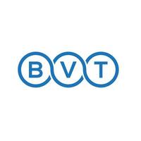 bvt brev logotyp design på vit bakgrund. bvt kreativa initialer bokstavslogotyp koncept. bvt brev design. vektor