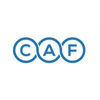 caf brev logotyp design på vit bakgrund. caf kreativa initialer brev logotyp koncept. caf brev design. vektor