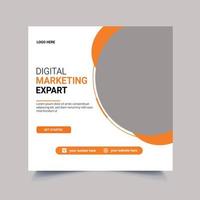 Design von Vorlagen für digitales Marketing vektor