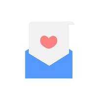 eben öffnen Mail Briefumschlag Symbol. lesen dokumentieren, Post- Umschlag, online Nachricht, Geschäft Nachricht, Einladung, Liebe Email, romantisch Karte, Kommunikation Symbol. minimalistisch Vektor Illustration.