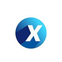 x brev logotyp design ikon lutning färgrik vektor