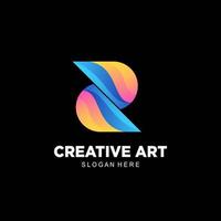 kreativ Logo Symbol bunt Gradient Design vektor