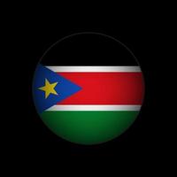 Land Südsudan. Südsudan-Flagge. Vektor-Illustration. vektor
