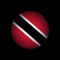 land trinidad och tobago. trinidad och tobagos flagga. vektor illustration.