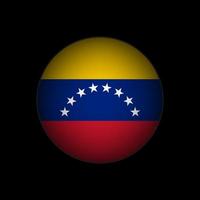 landet Venezuela. venezuelas flagga. vektor illustration.