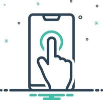 Mix-Symbol für Smartphone vektor