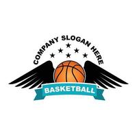 Basketball Logo Vektor, Welt Sport, Design zum Mannschaften, Aufkleber, Banner, Bildschirm Drucken vektor